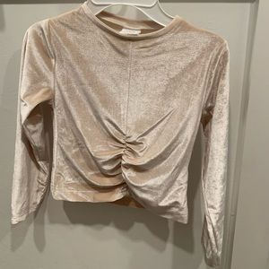 Girls velvet ZARA top